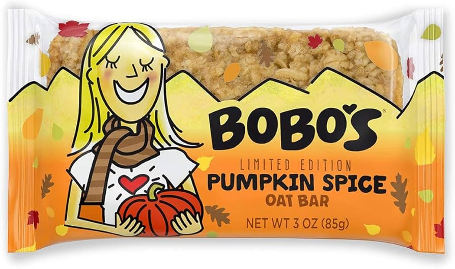 Bobo's Oat Bars (Pumpkin Spice, 12 Pack of 3 oz Bars) Gluten Free Whole Grain Rolled Oat Bars - G... | Amazon (US)