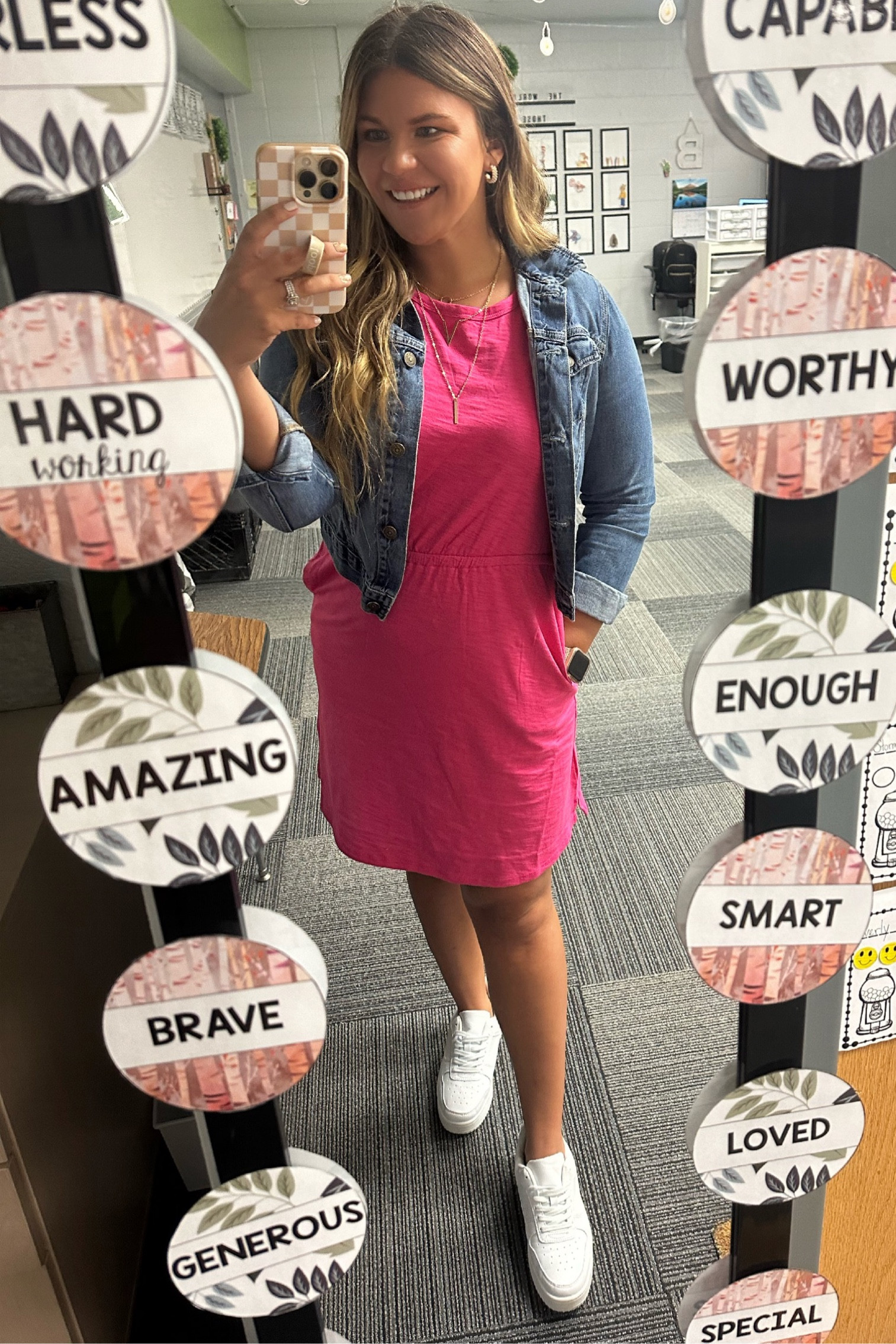 Teacher OOTD:
Barbie Era
All run tts

#LTKsalealert #LTKBacktoSchool #LTKworkwear