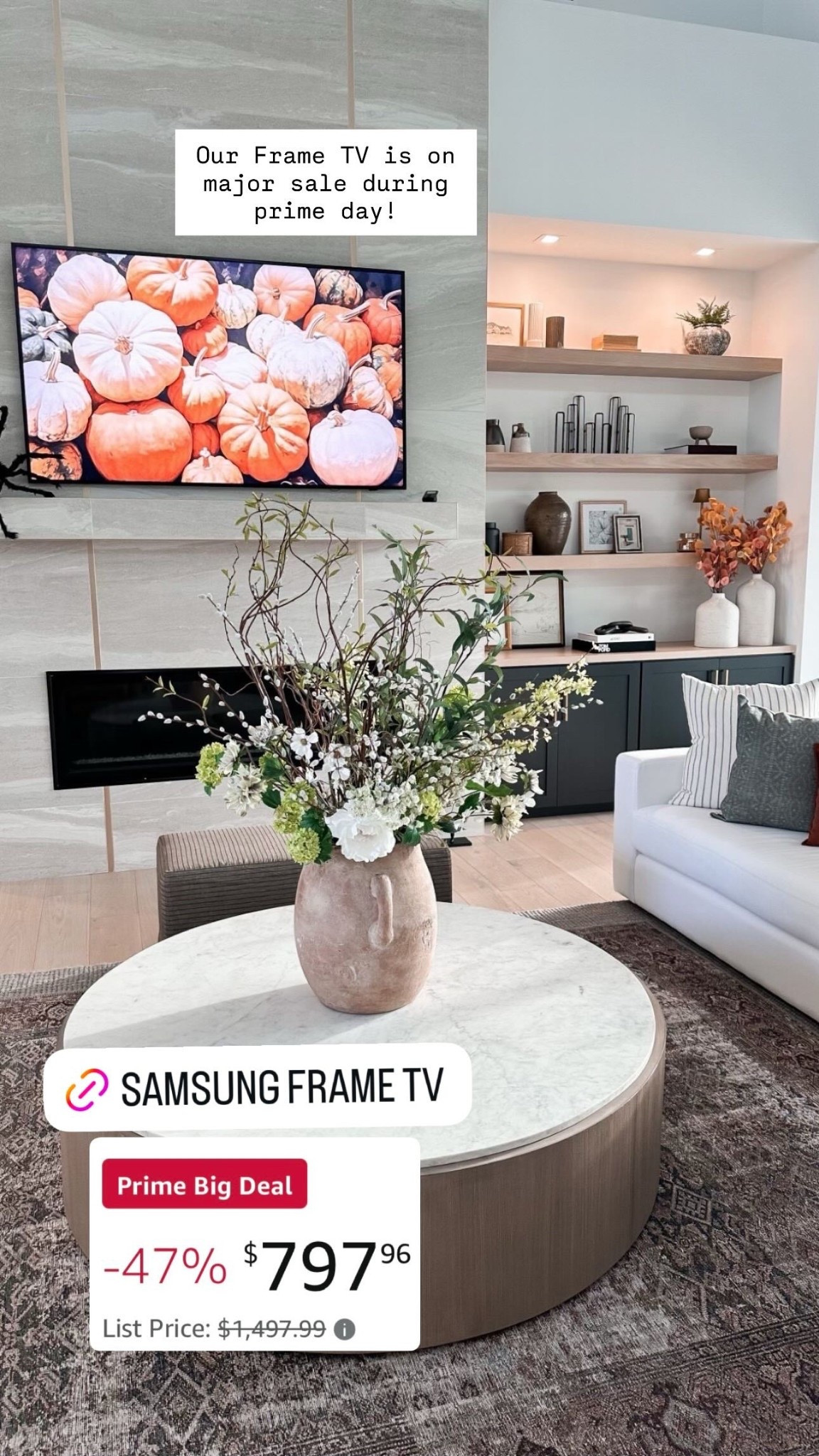 Our Frame TV is on major sale during prime day!