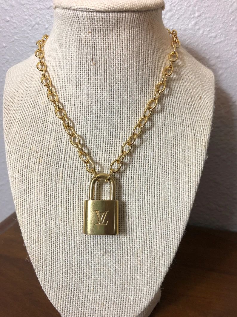 Vintage Louis Vuitton Lock with Chain Authentic | Etsy (US)