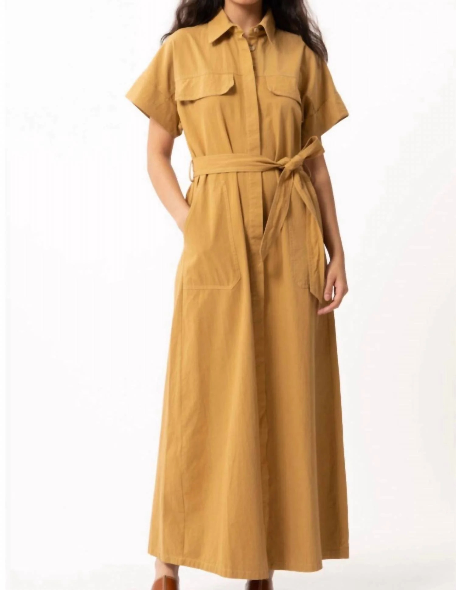 FRNCH Delina Belted Maxi Dress | Walmart (US)