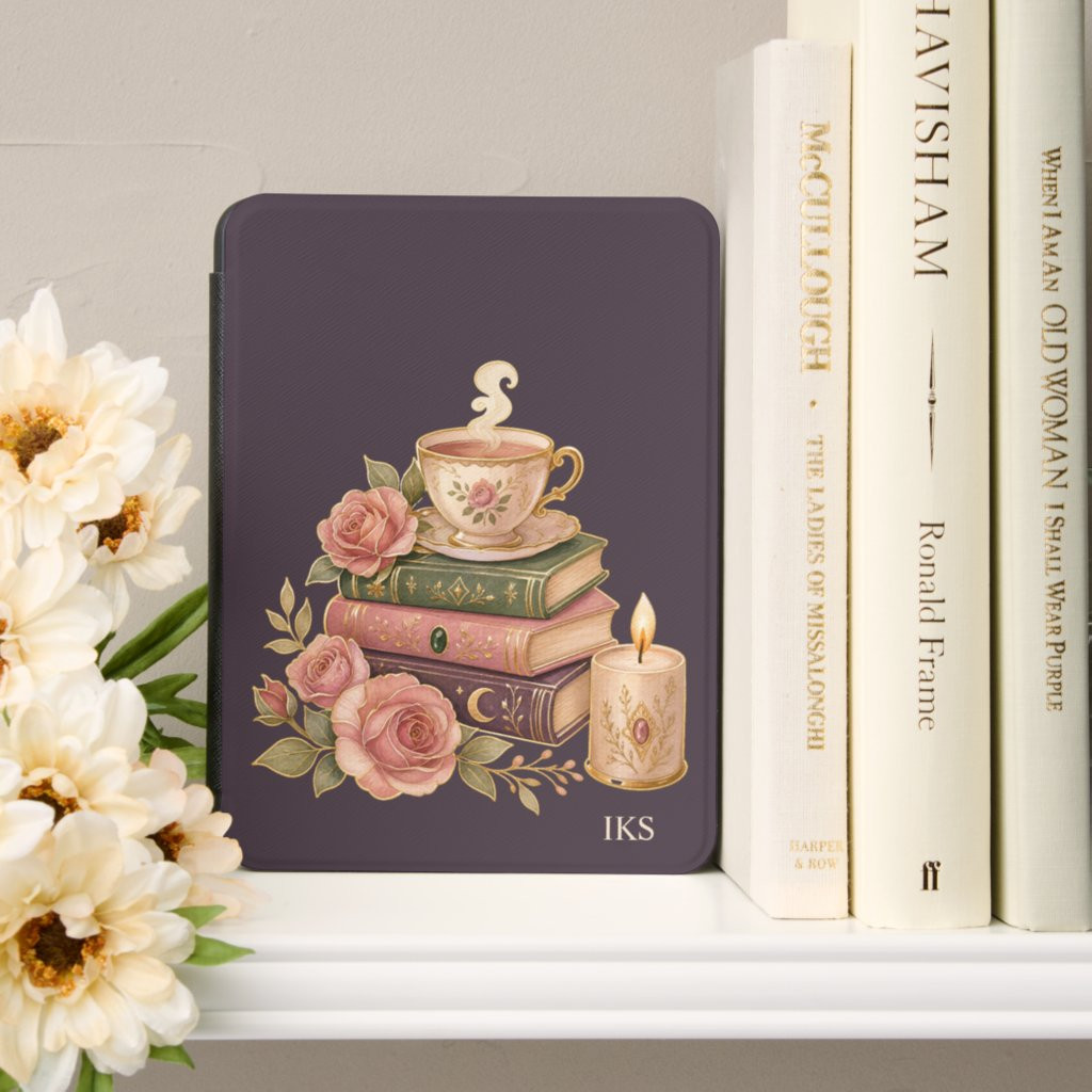 Cute Books Tea and Floral Kindle cover