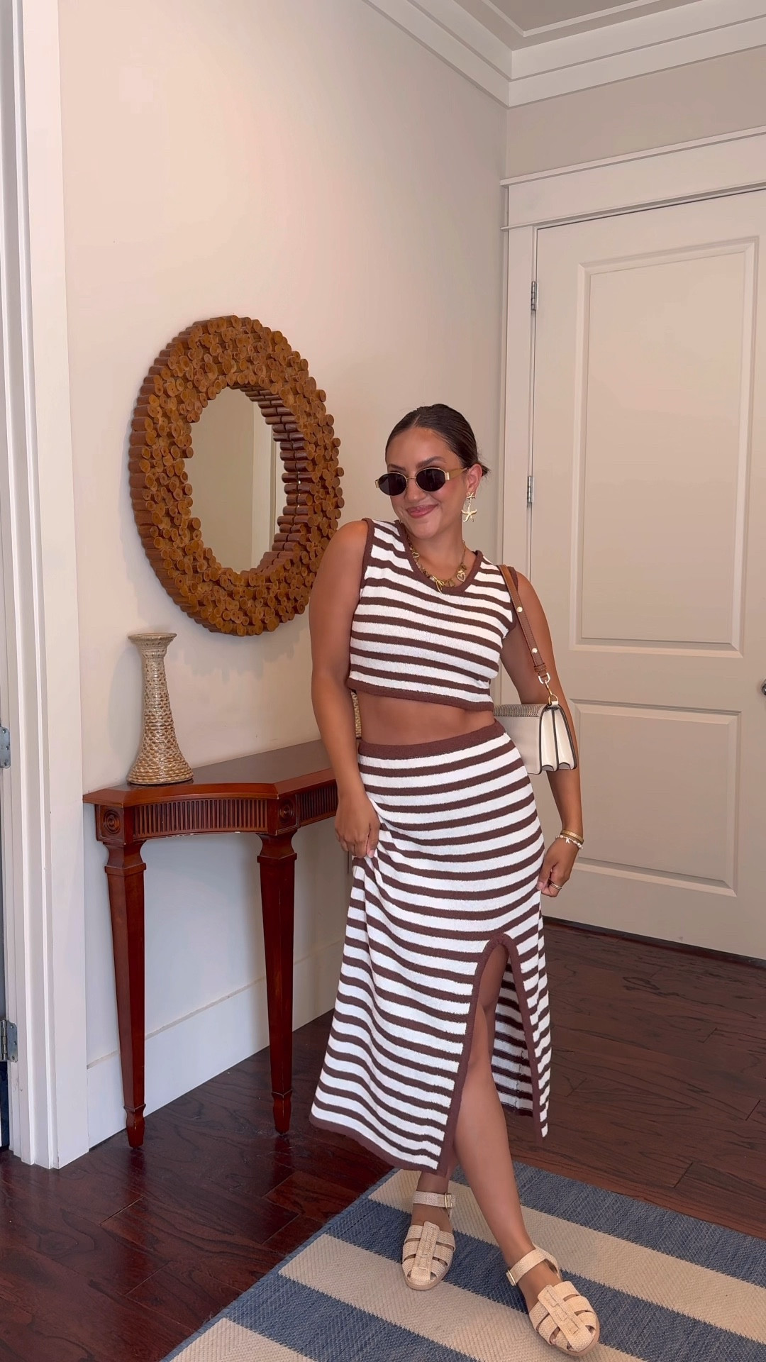 Matching set for summer or vacay!!

sizing:
Set- small
Shoes- 7.5

*purse is Tory Burch outlet find!!

#LTKSeasonal #LTKVideo