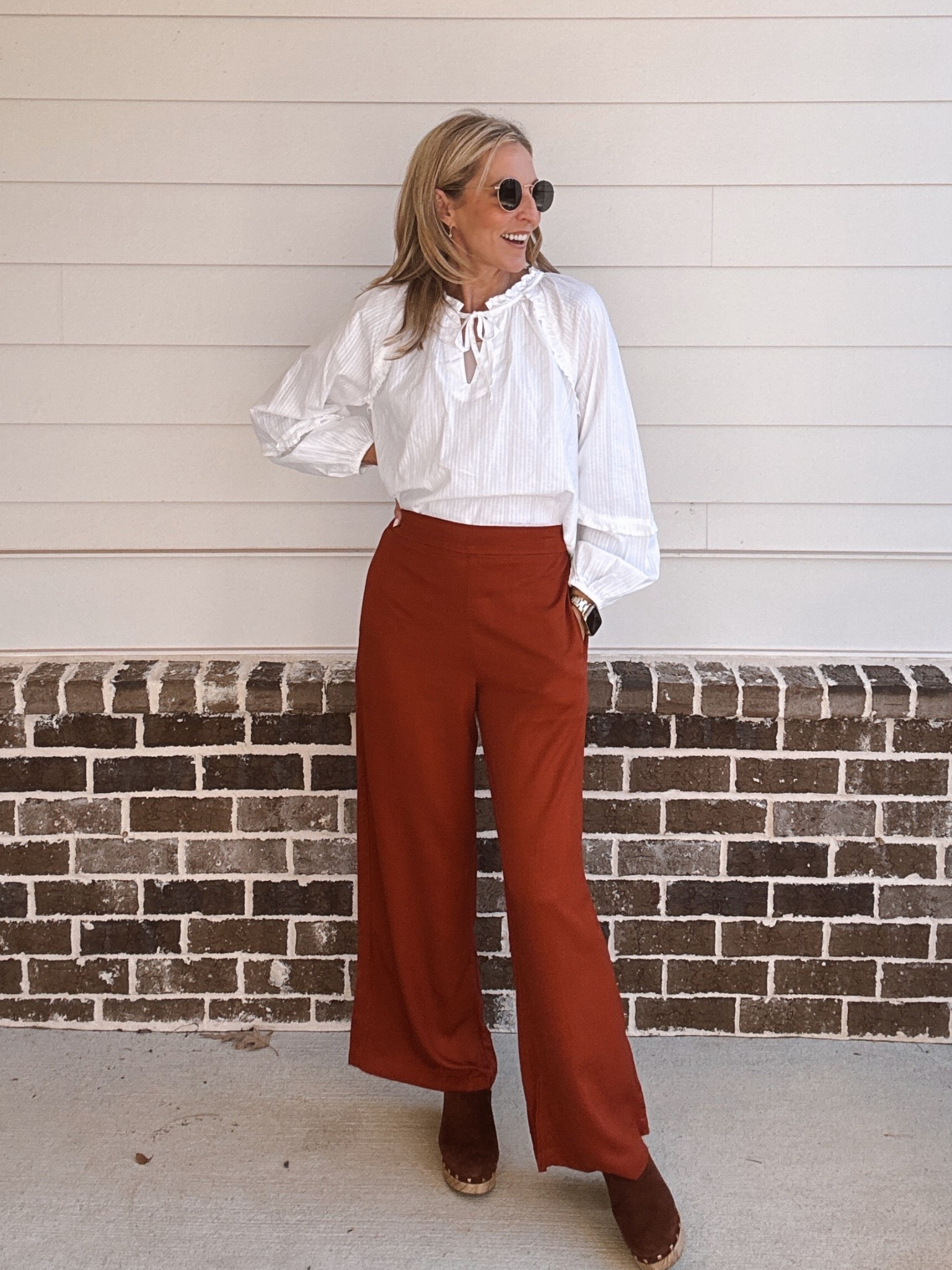 These playa @oldnavy pants are perfect for all you have planned… work, errands and more. A comfy pull on fit. On sale today for $30 and top is on sale for $14. 
The perfect look for an elevated casual day! 

#LTKootd #LTKmomlife #LTKgrwm