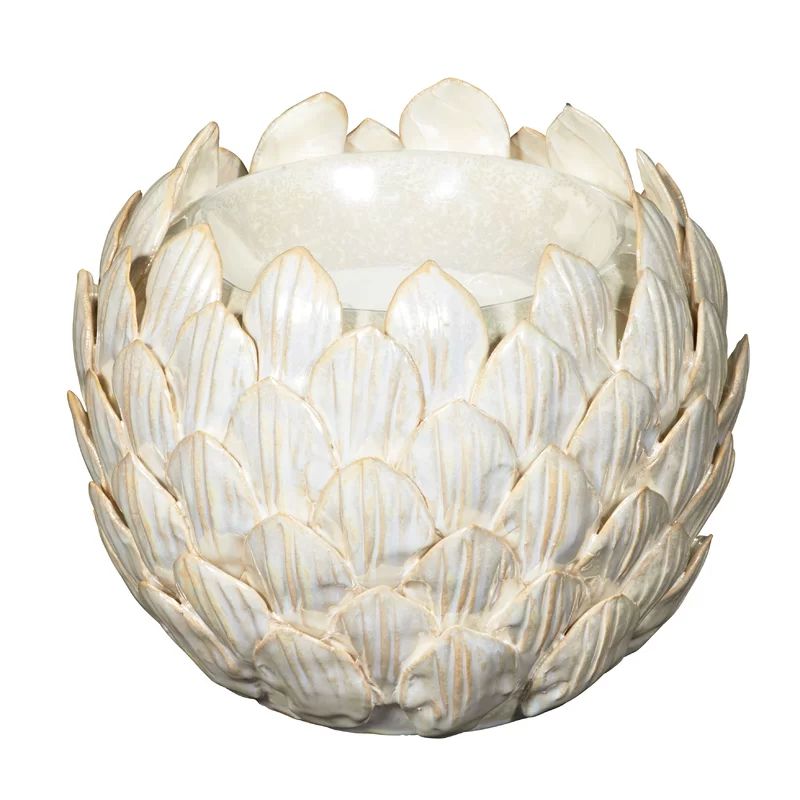 Moonshine Petal Ceramic Votive | Wayfair North America