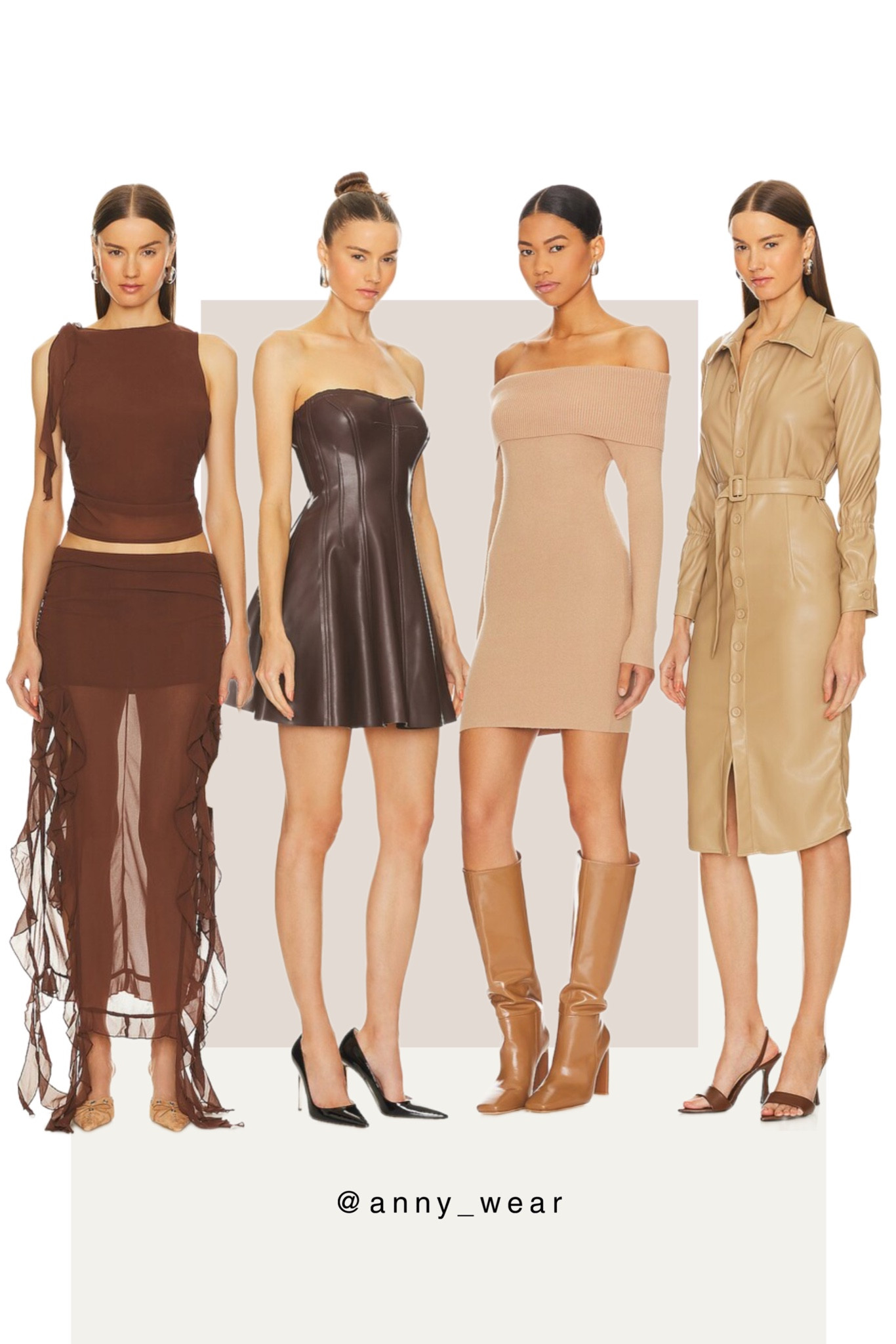 Fall outfits 

Brown top brown skirt matching set
Dark brown leather dress 
Beige sweater dress 
Tan faux leather dress 
Chocolate top chocolate Maxi Skirt ruffle skirt brown ruffle skirt brown Strapless Mini Dress taupe dress off the shoulder dress taupe Faux Leather Dress brown dress tan dress bronze dress natural dress brown dress taupe dress sand dress brown outfit nude dress champagne dress camel dress beige dress annywear brown sundress trendy bridesmaid dresses fall dress etoupe dress fall 2023 capsule fall 2023 fashion fall 2023 outfits fall 2023 trends fall casual fall fashion 2023 fall fashion trends fall outfit ideas fall outfit inspo fall outfits fall outfits 2023 fall outfits women fall sets aesthetic pc aesthetic pc aesthetic vibes affordable fashion always effortless casual night out outfit casual outfits casual sets casual chic casual summer outfits casual work outfits city break city outfits city street styles fashion uk outfit ideas outfit inspo outfits comfy casual outfits cute casual outfit edgy chic edgy fashion edgy outfit edgy style italy dress italy fall outfits italy fashion italy outfits new york city outfits new york fall new york fashion new york outfits new york stylist new york summer new york winter Womens fall dresses womens fall fashion fall dress fall casual dress fall dresses fall dresses 2023 fall floral dress fall formal dress belted dress midi slip dress casual dresses brunch dress brunch outfit brunch outfits casual brunch outfit casual fall dress casual fall outfits comfy casual dress date dress date night date night dress date night outfits date night outfits jeans date night sexy date night summer dress with sleeves dresses for europe dresses for fall dresses for graduation dresses for Italy feminine maxi dress flattering work dresses floral dress italy dress italy fall outfits italy fashion italy outfits knit dress knitted dress leather dress long sleeve fall dress napa dress faux leather dress nyc dress fall ribbed midi sweater dress #LTKSeasonal #LTKU


#LTKworkwear #LTKover40 #LTKparties
