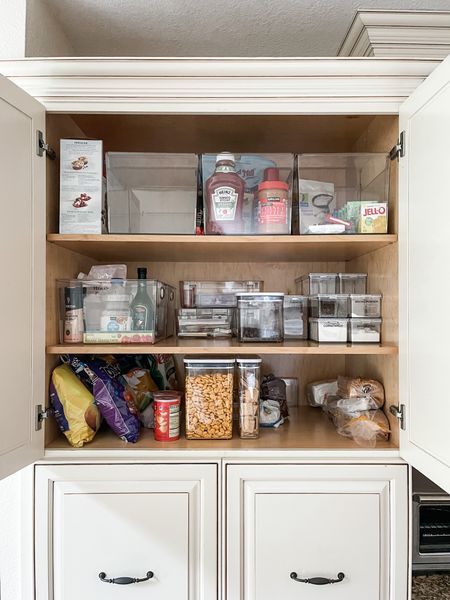 If you have a cabinet pantry, go with clear containment! 

#LTKhome #LTKfamily #LTKkids