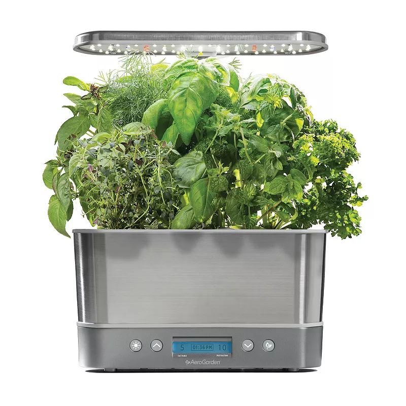 AeroGarden Harvest Elite with Gourmet Herb Seed Pod Kit, Silver | Kohl's