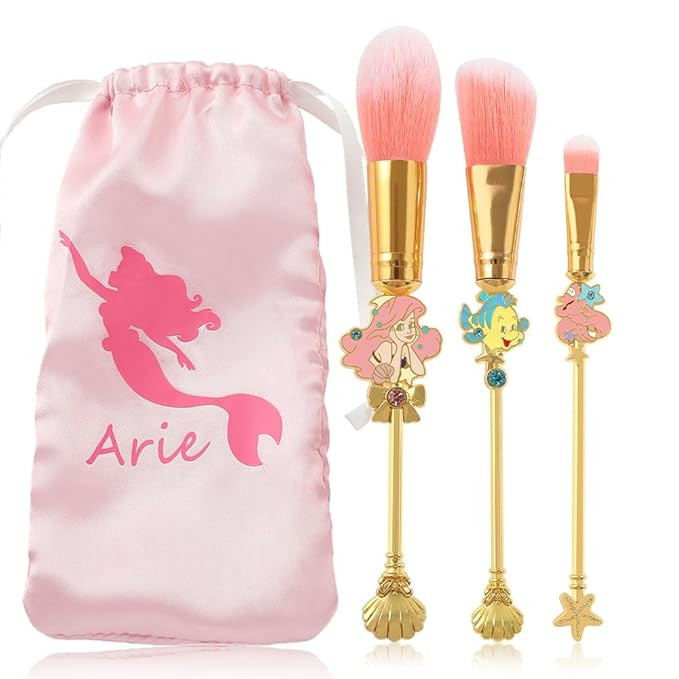 Snow White and Mermaid Makeup Brushes - Novelty Designed Classic Tales Theme Makeup Brush Set for... | Amazon (US)
