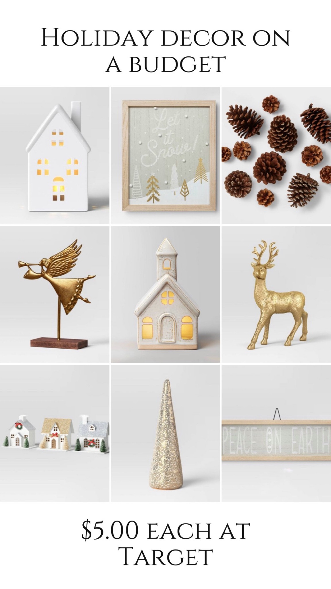 Beautiful holiday decor to compliment on your tables and shelves on a budget 

#LTKHolidaySale #LTKHoliday #LTKSeasonal
