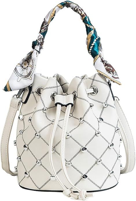 Buddy Handbag Women Rivet Shell Bag Fashion Tassel Shoulder Crossbody Bag Chic Tote Purse | Amazon (US)