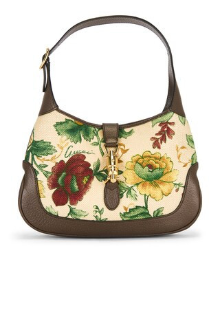 Gucci Flora Jackie 1961 Hobo Bag in Beige | FWRD 