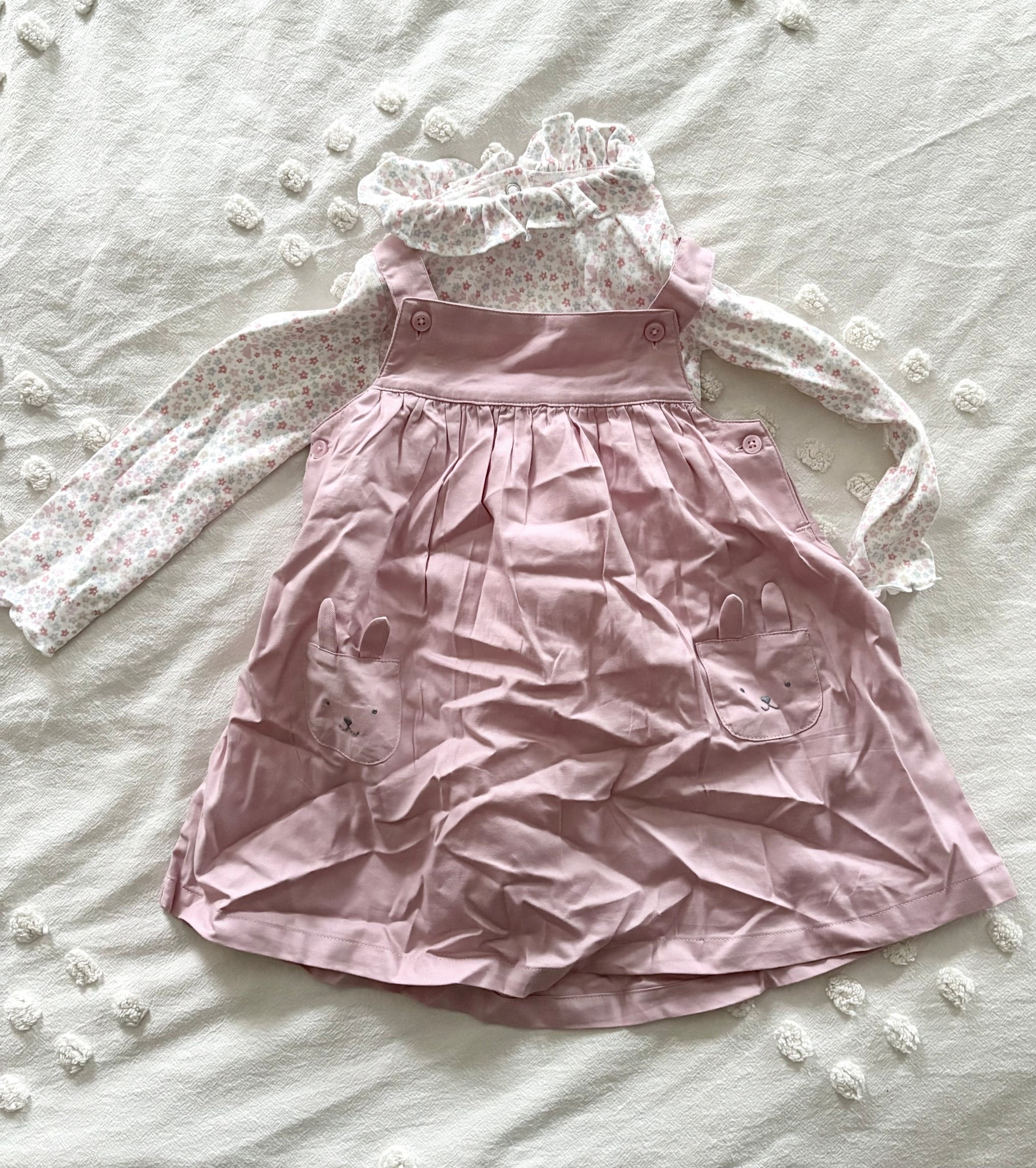 I’ve started the process of ordering all of my options for Easter outfits for my toddler boy, big kid boy and my baby girl! This one came super wrinkly but it’s an adorable floral dress option that is under $20, with the cutest little bunny pockets to have as a cold weather option! The blush pink is a perfect Spring shade and the frilly neck is just precious. Pair it with knee high socks and Mary Jane’s and you’ve got the cutest outfit in town!

Baby girl Easter outfit
Toddler girl Easter outfit
Girl Easter dress
Cold weather Easter outfits for kids
Baby girl fashionn

#LTKKids #LTKmomlife #LTKBaby