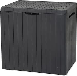 Keter City 30 Gallon Resin Deck Box for Patio Furniture, Pool Accessories, and Storage for Outdoo... | Amazon (US)