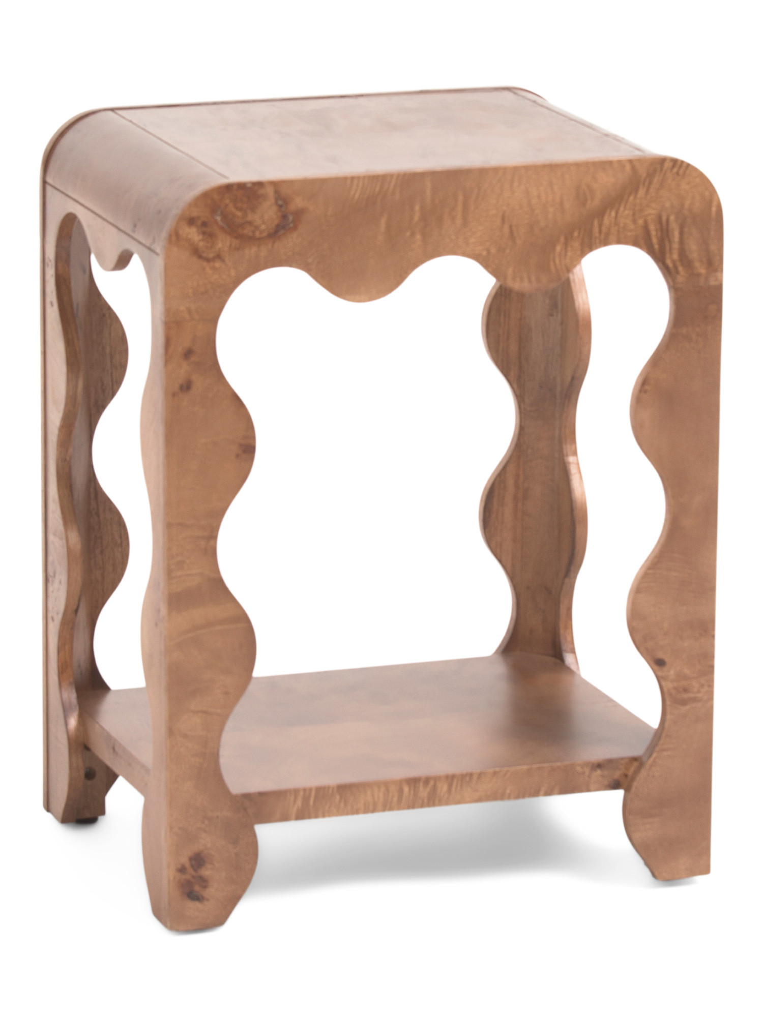 17x13x22 Wavy Burl Accent Table | TJ Maxx