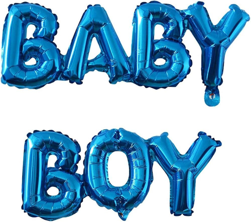 Exasinine Small Baby Boy or Girl Alphabet Letters Balloons Foil Balloons Mylar Balloons for Party... | Amazon (US)