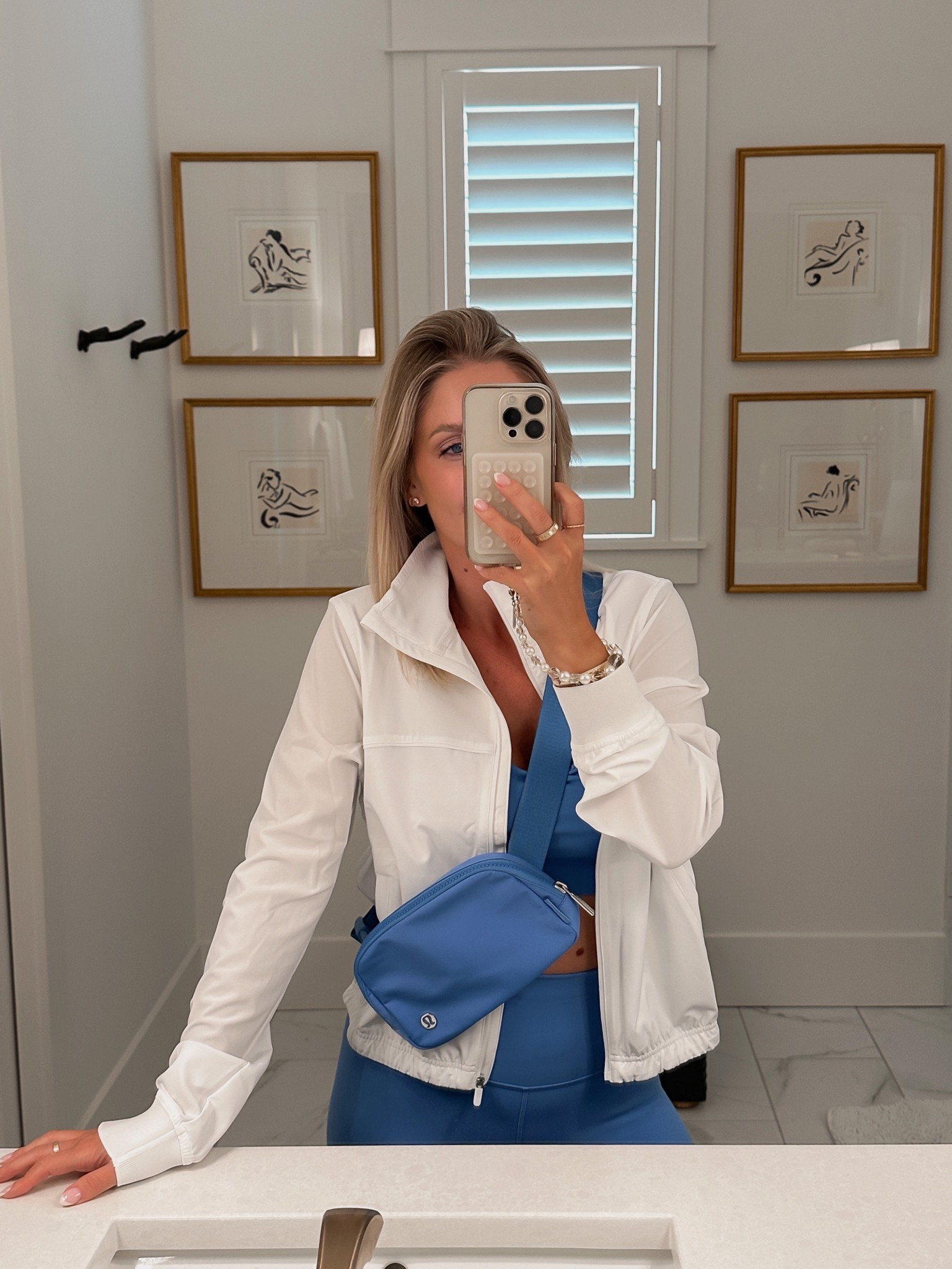 Size 4 sports bra and biker shorts 🤍💙

#LTKStyleTip #LTKActive #LTKSummerEdit