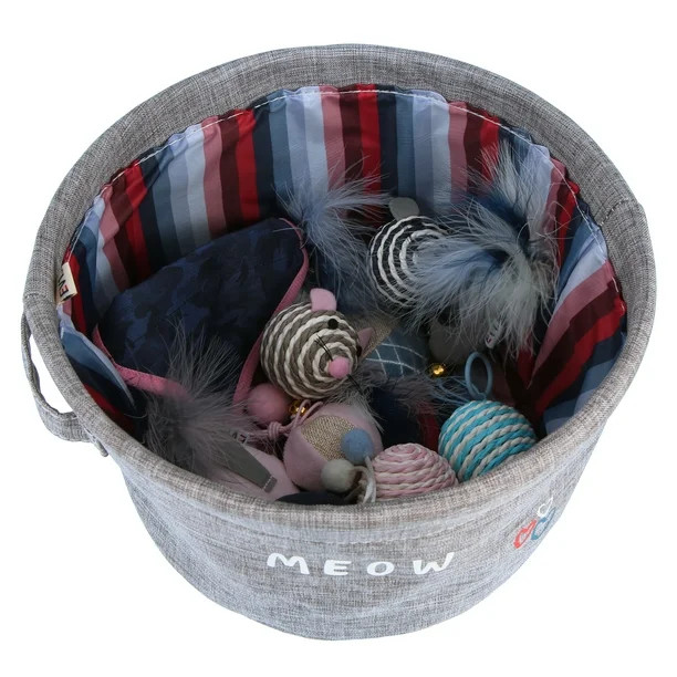 EV1 Cat Toy Storage Bin and Cat Toy Assortment Bundle | Walmart (US)