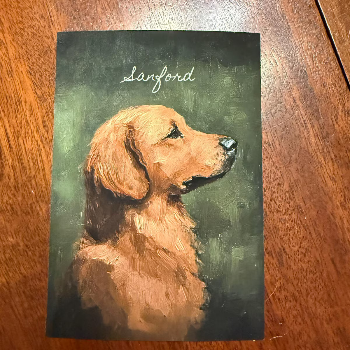 Personalized Artful Red Golden Retriever Portrait Mini Dog Oil Painting Goldenretriever Art Print... | Etsy (US)