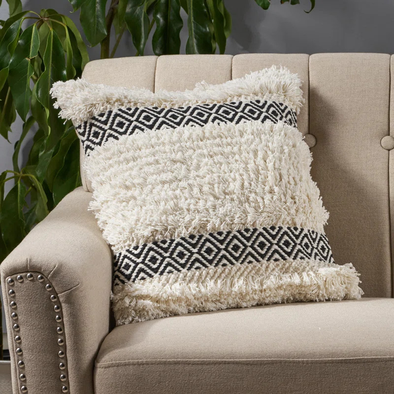 Bungalow Rose Camelford Boho Cotton Throw Pillow Cover | Wayfair | Wayfair North America