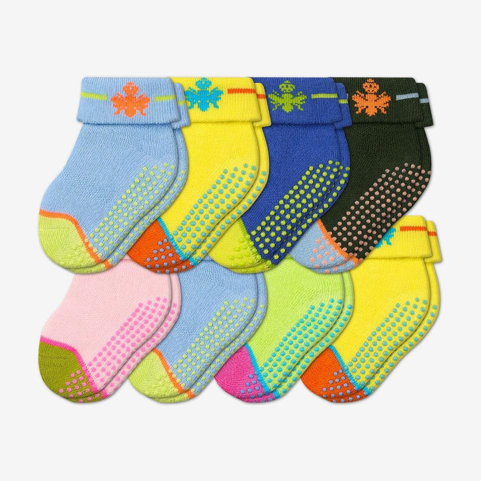 Baby Gripper Socks 8-Pack (6-12 Months Old) | Bombas