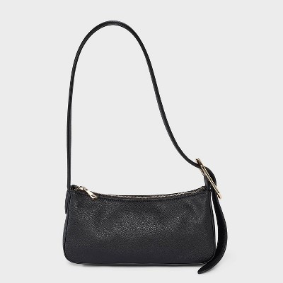 Elongated Belt Strap Shoulder Bag - A New Day™ Black | Target