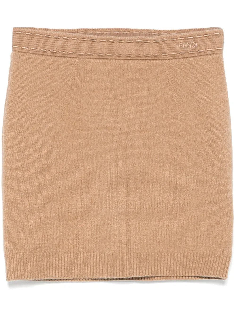 FENDI Knitted Mini Skirt  | Brown | FARFETCH | Farfetch Global