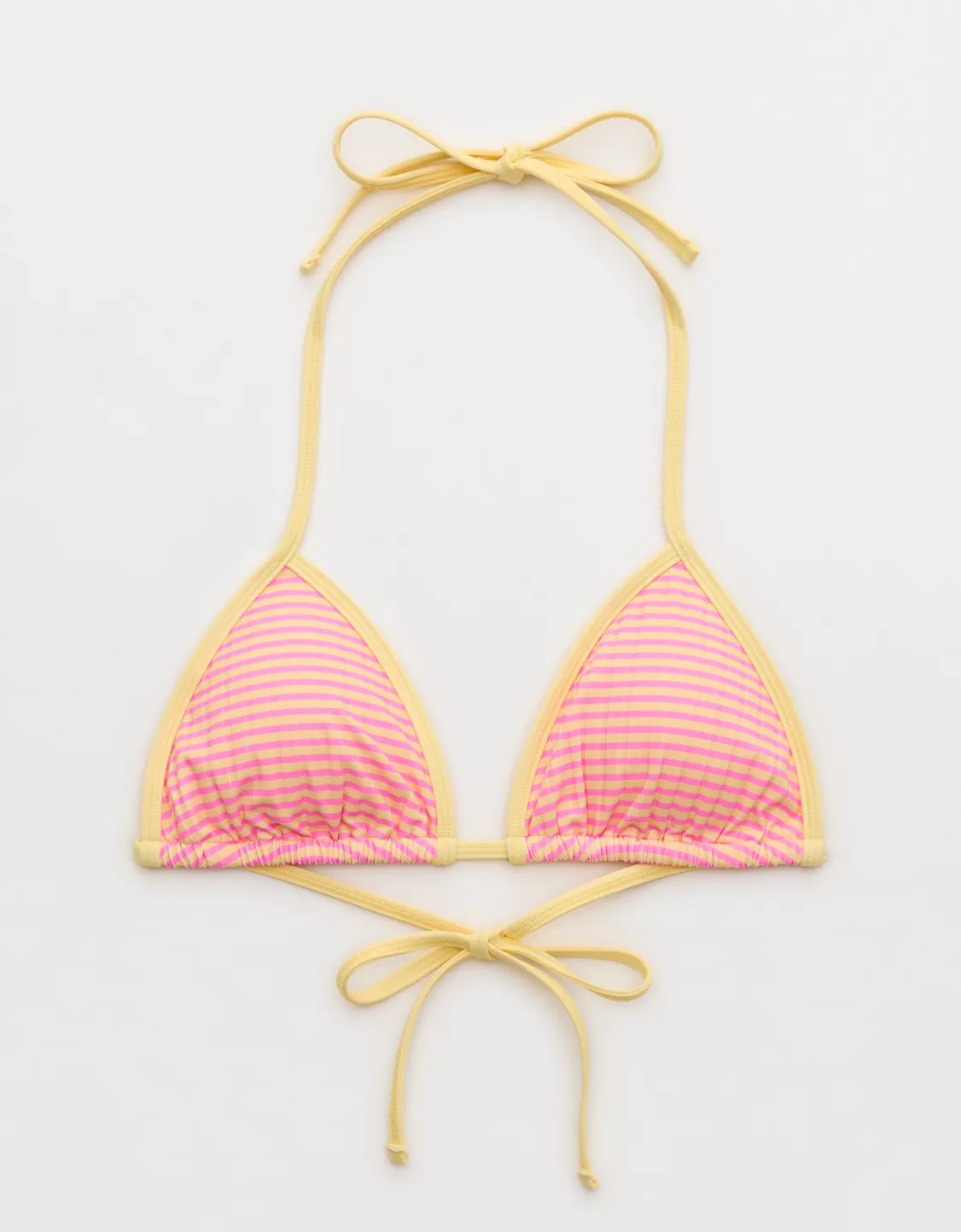 Aerie Ribbed String Triangle Bikini Top | Aerie