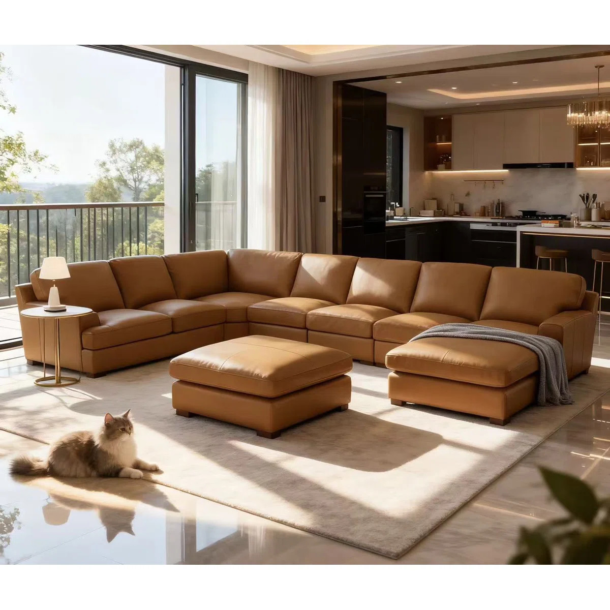 Aness Modular Corner Sectional with Ottoman | Wayfair North America