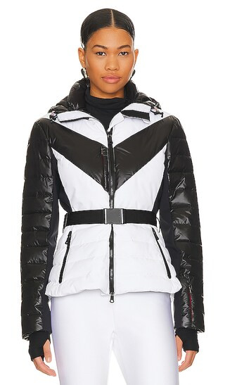 Kat Jacket in Snow & Black | Revolve Clothing (Global)