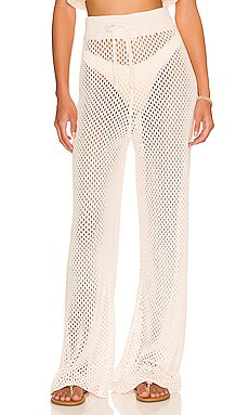WeWoreWhat Crochet Drawcord Pants in Off White from Revolve.com | Revolve Clothing (Global)