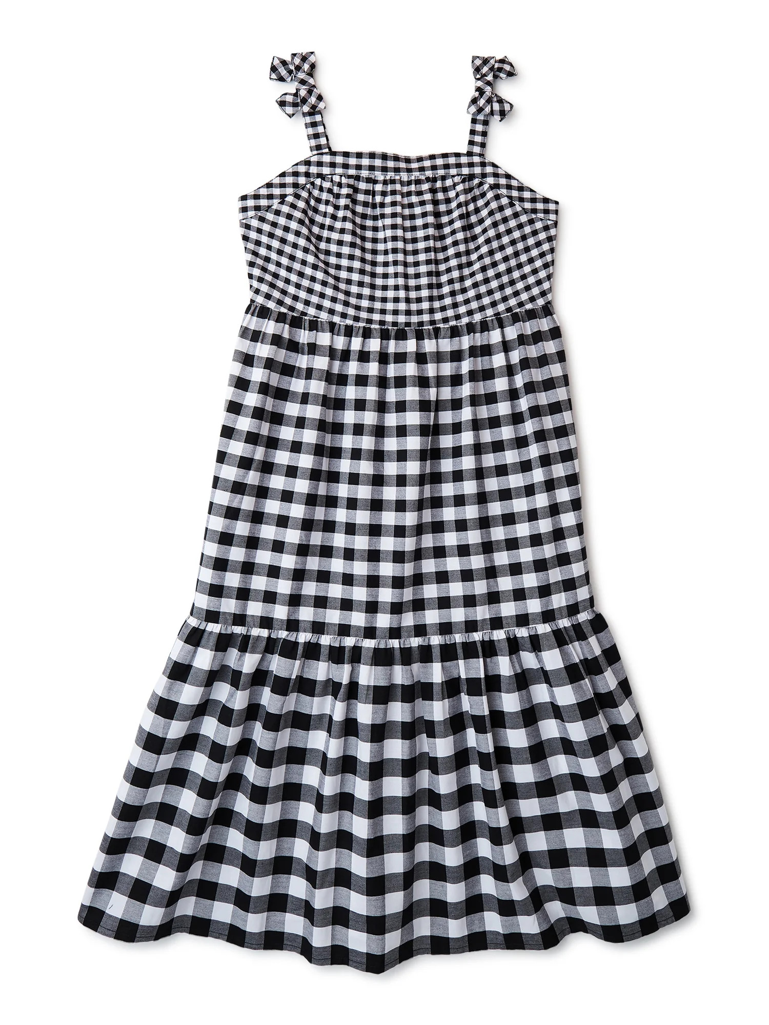 Wonder Nation Girls Tiered Dress Sizes 4-18 & Plus | Walmart (US)