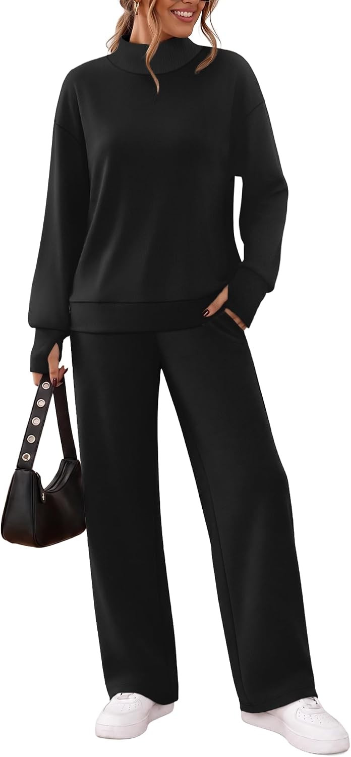 WIHOLL Lounge Sets for Women 2 Piece Teacher Outfits Airport Travel Outfit | Amazon (US)