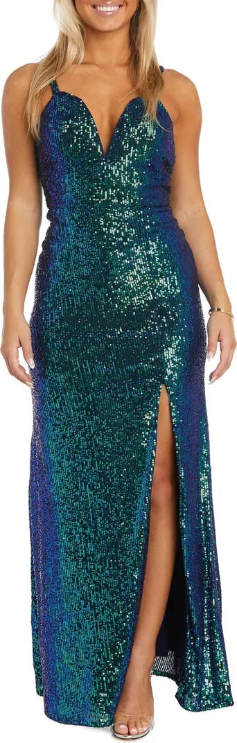 Sequin Embellished Gown | Nordstrom