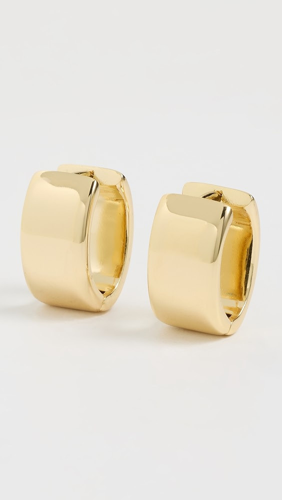 Puffy Hinged Huggie Earrings | Shopbop