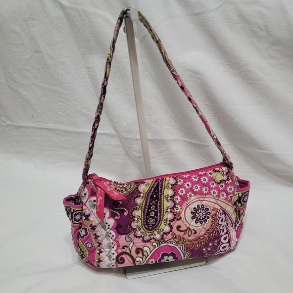 Vera Bradley Pink and Purple Paisley Shoulder Bag | Poshmark