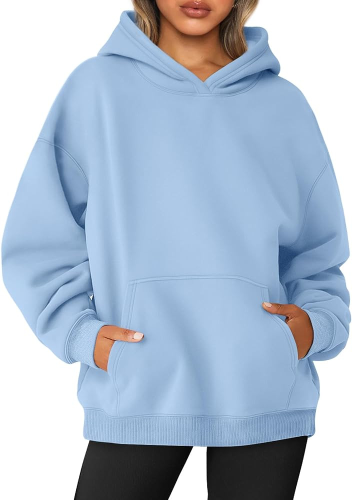 AUTOMET Womens Oversized Sweatshirts Fleece Hoodies Long Sleeve Shirts Pullover Fall Outfits 2024... | Amazon (US)