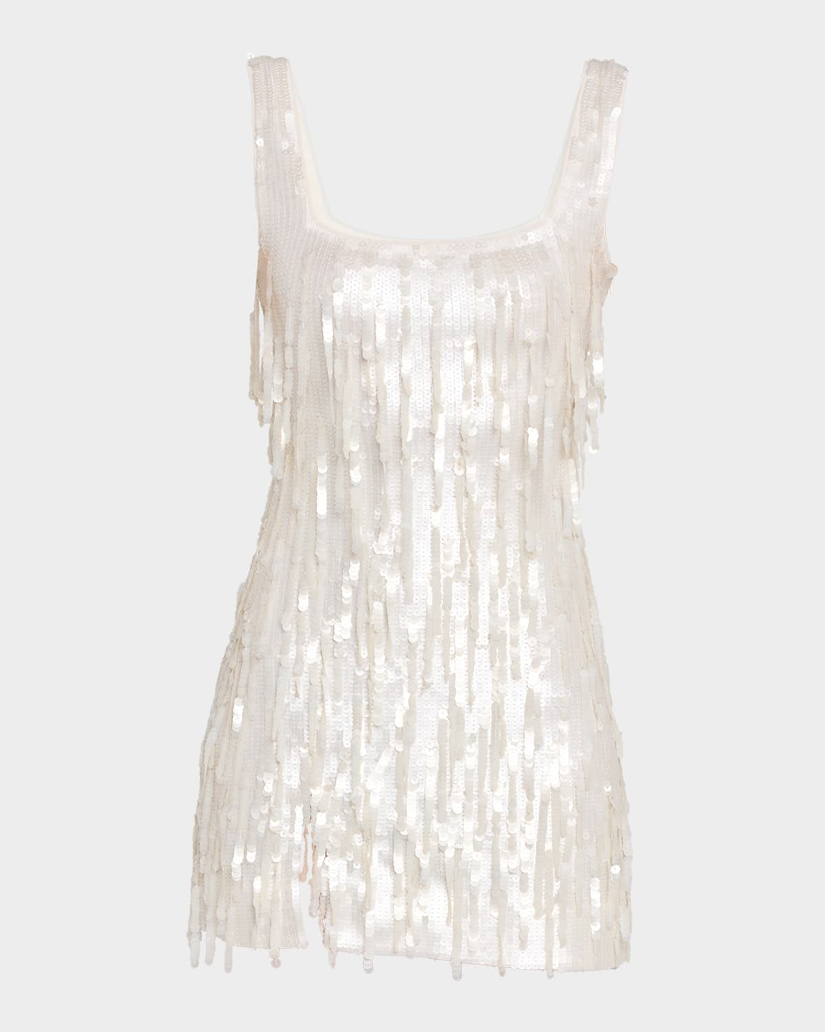 Le Sable Sequined Fringe Mini Dress | Neiman Marcus