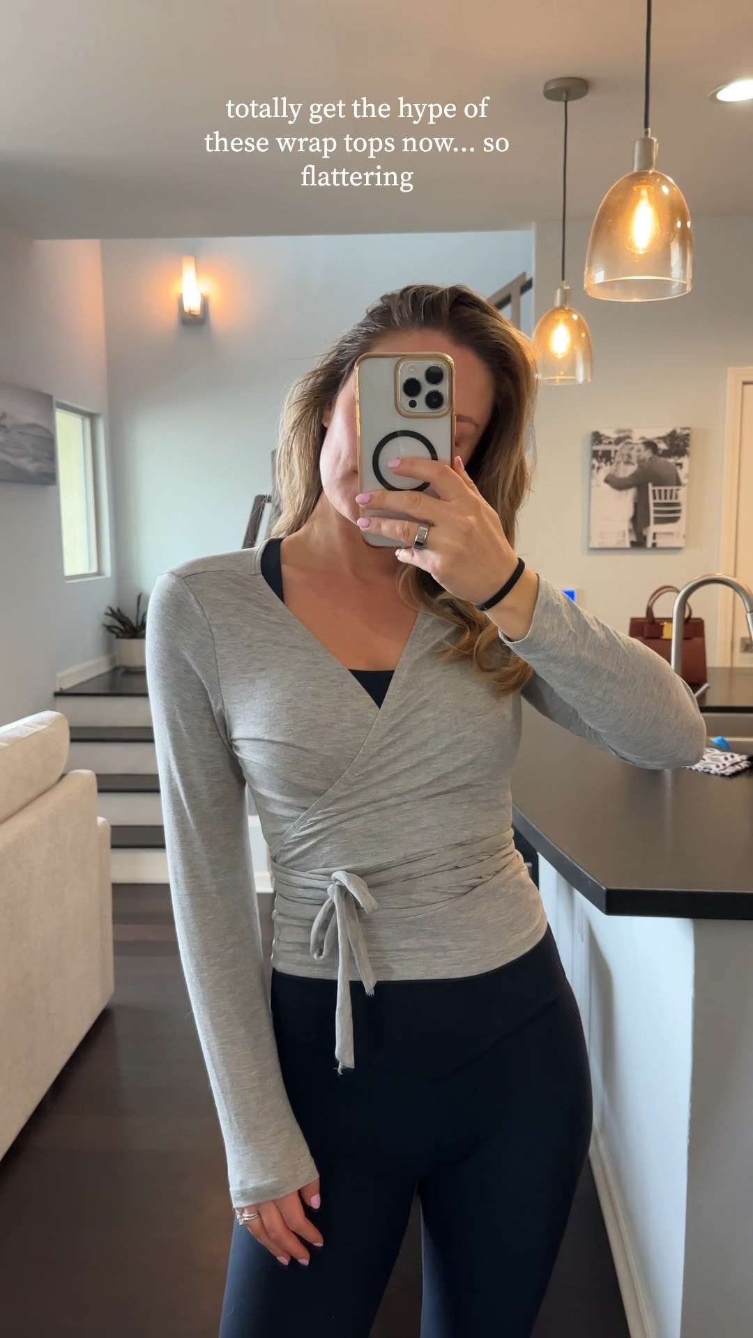 Totally get the hype of these wrap style workout tops. So flattering 


#LTKFindsUnder50 #LTKActive #LTKWatchNow