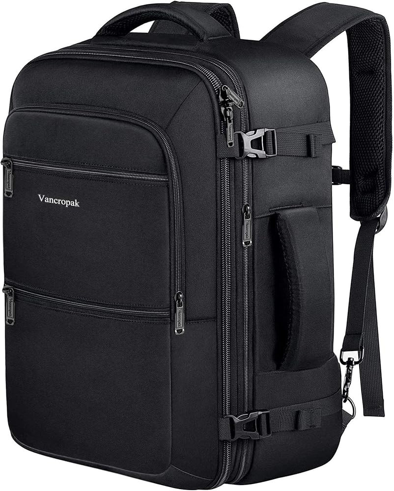 Vancropak Travel Backpack, 40L Flight Approved Carry On Backpack for Men & Women, Expandable Larg... | Amazon (US)