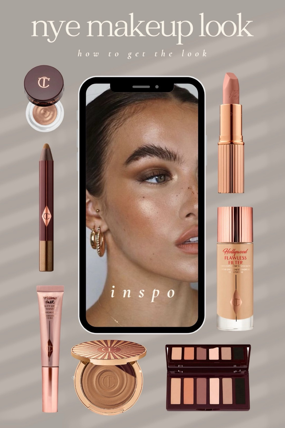 How to get this gorgeous NYE look! Charlotte Tilbury has some of my favorite products for a night out because they stay so well! 🥂🤍

New Year’s Eve | makeup tutorial

#LTKbeauty #LTKSeasonal #LTKGiftGuide