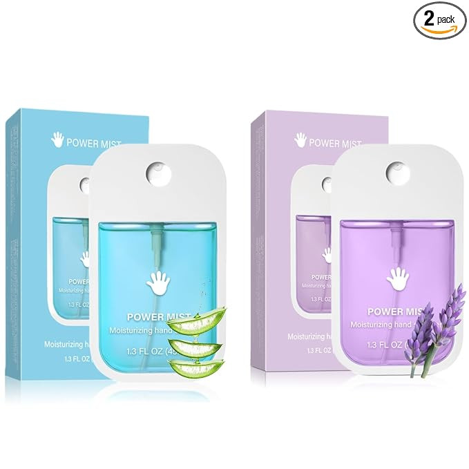 2pcs Hand Sanitizer Spray, Portable Power Mist Hydrating Hand Sanitizers Spray Travel Size, Pocke... | Amazon (US)