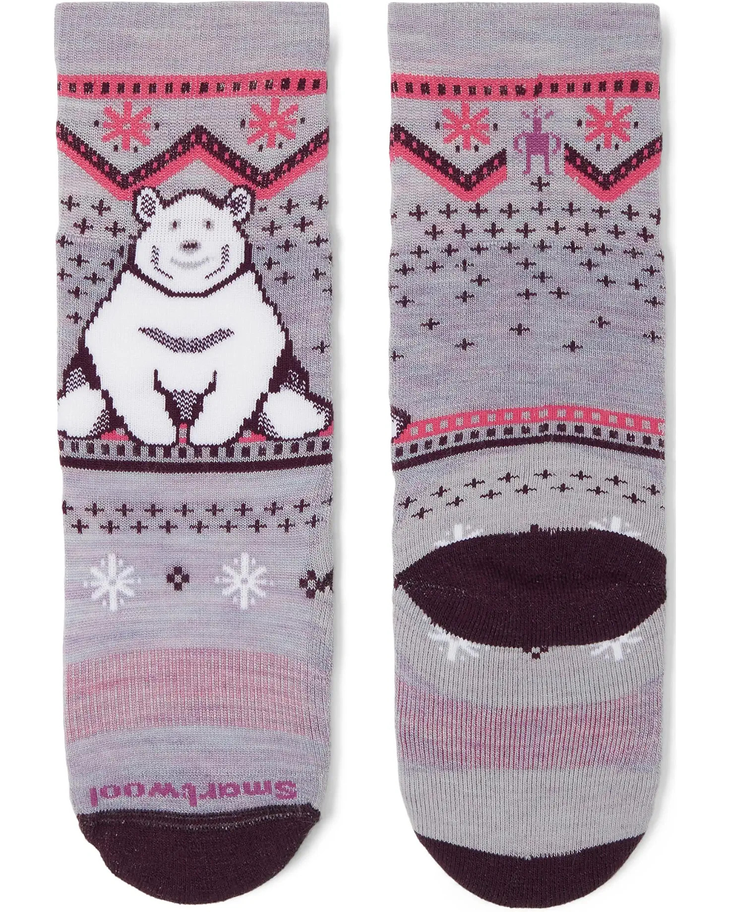 Wintersport Full Cushion Polar Bear Pattern Over-the-Calf Socks (Toddler/Little Kid/Big Kid) | Zappos