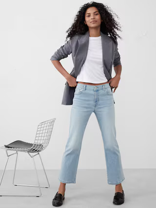 Kick Flare High-Rise Cropped Jean | Banana Republic Factory