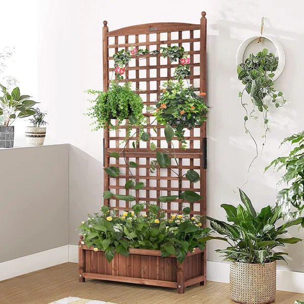 Mountfort Planter Box with Trellis | Wayfair North America