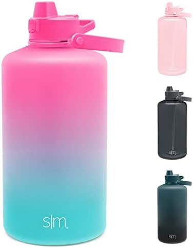 Simple Modern 1 Gallon Tritan Water Bottle with Push Button Silicone Straw Lid & Motivational Measur | Amazon (US)