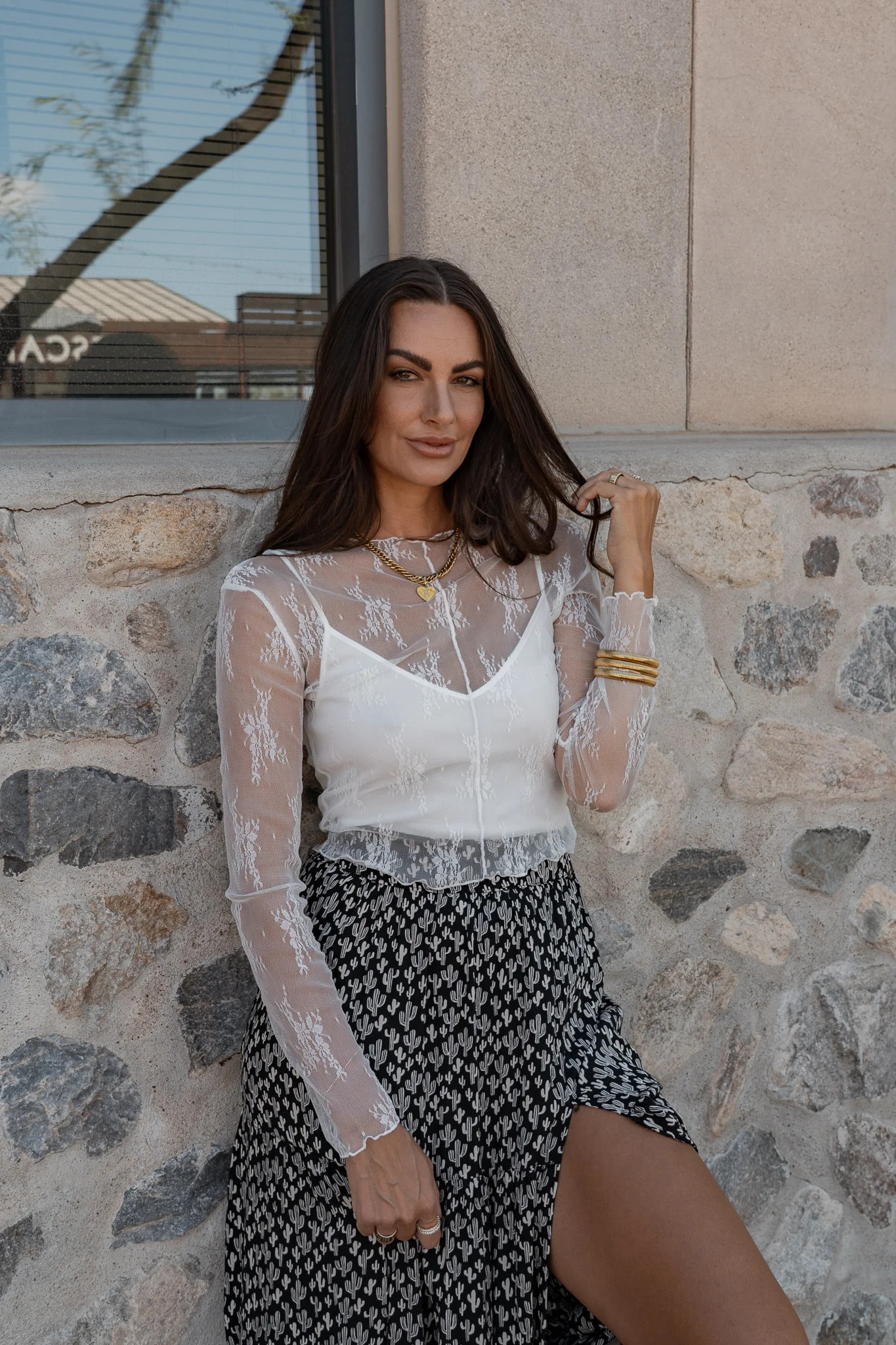 Secrets Revealed Top - White | Izzy and Ivy Boutique