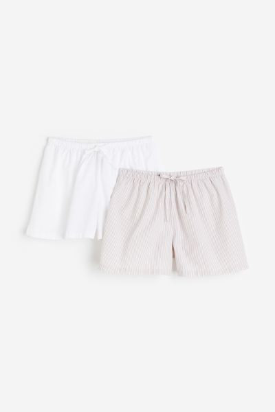 Lot de 2 shorts de pyjama en popeline de coton | H&M (FR, IT, ES, PT, BE)