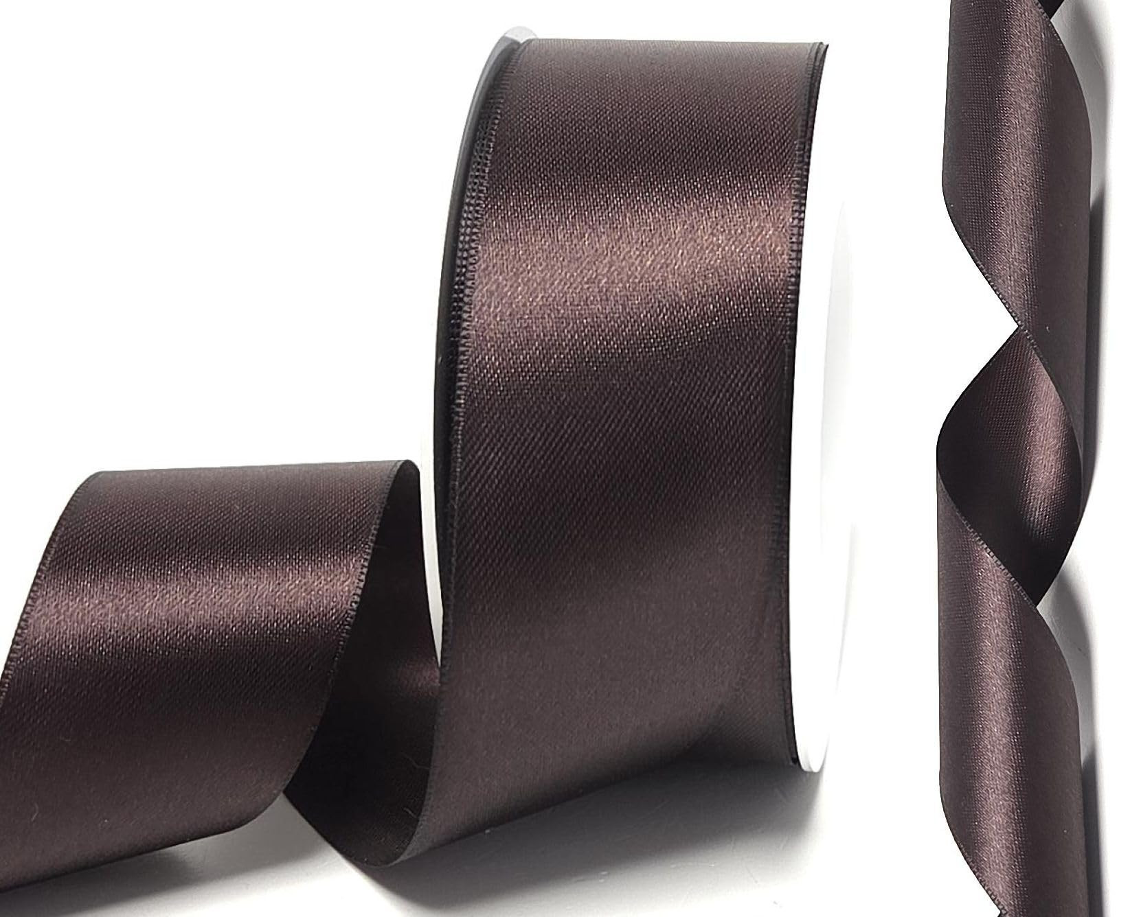 Satinband 25m x 40mm Dunkelbraun - Braun Schleifenband Dekoband Satin | Amazon (DE)