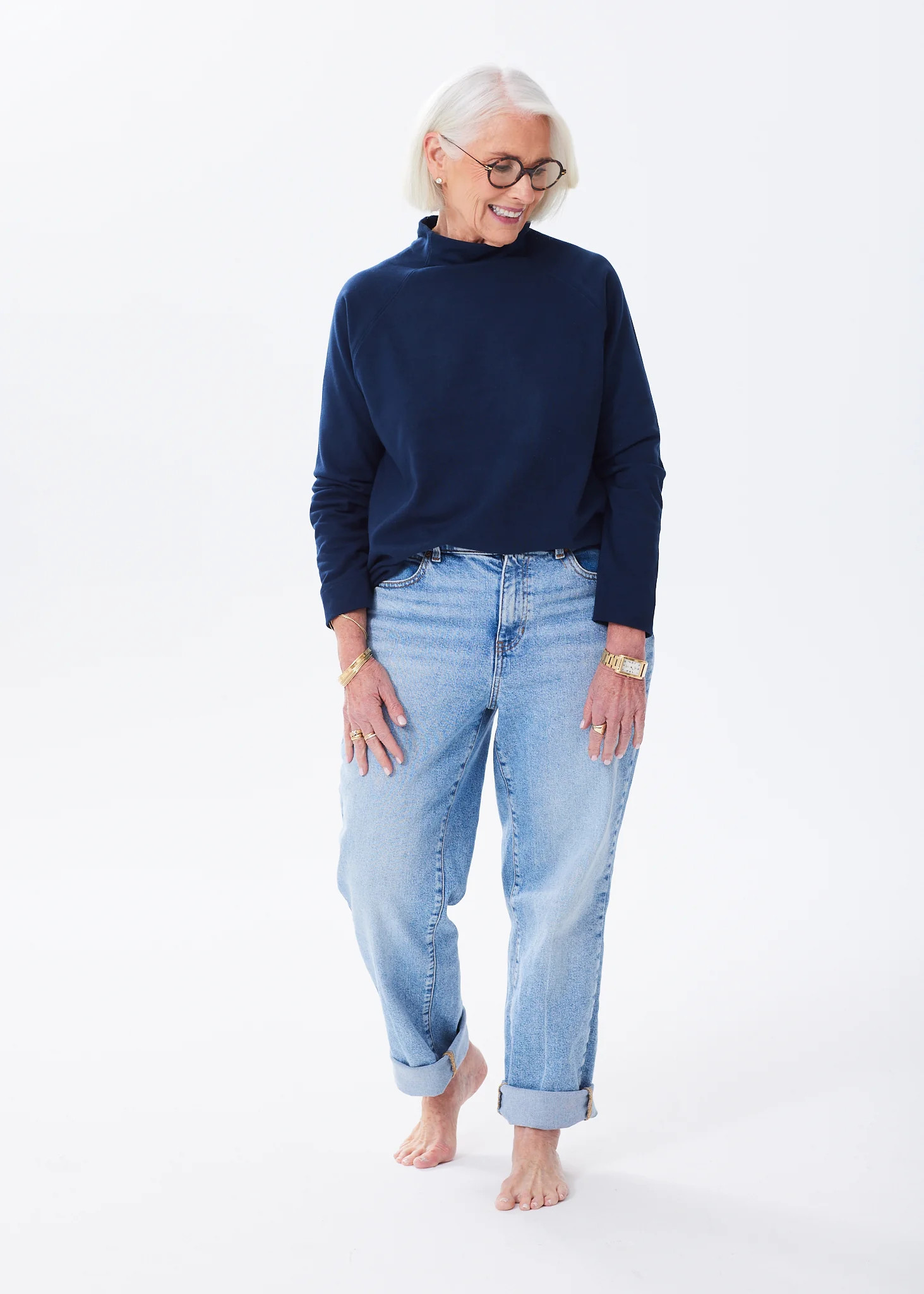 The Mock Neck Sweatshirt | Alice Walk